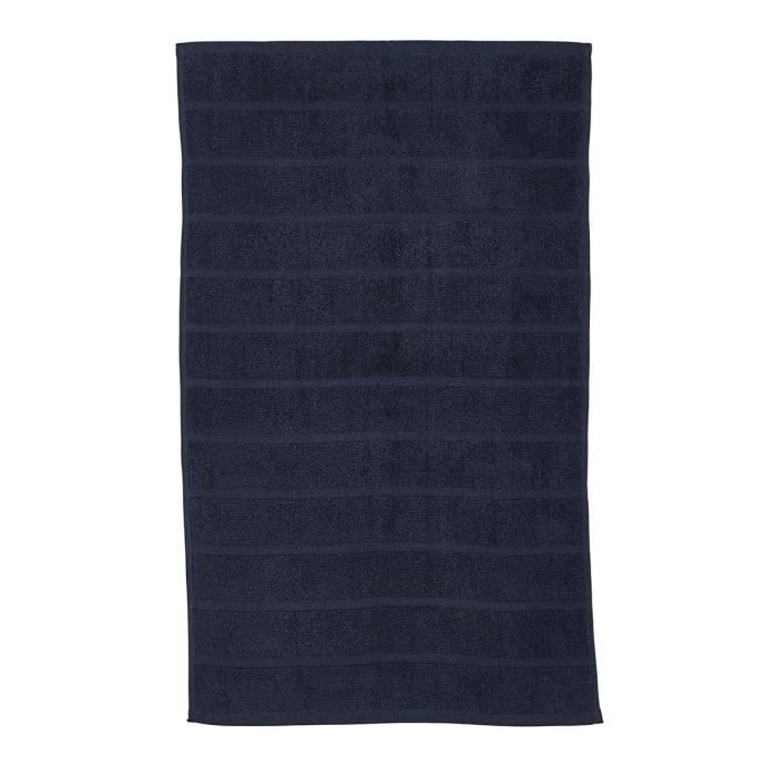 Tapis de bain - TODAY - ESSENTIAL - 50x80 cm - Bleu marine - 100% Coton