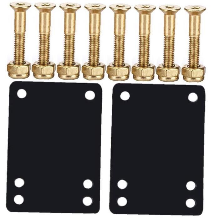 Longboard Riser Skateboard Skateboard Lifting Set Set Set Installation Matériel de remplacement