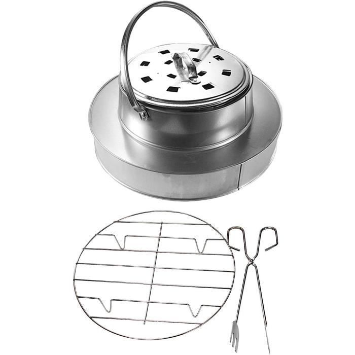 Poêle à Bois Portable Camping - Foyer Acier Inoxydable Noir, Cuisinière Tente