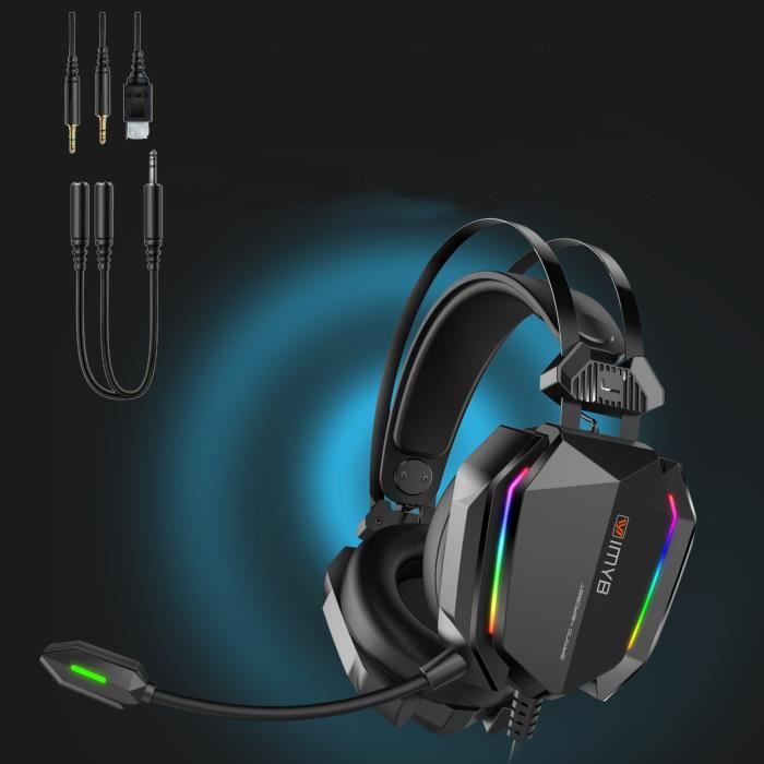 Casque Gaming pour PC, PS4,PS5,Xbox Series X|S, Xbox One, Switch et