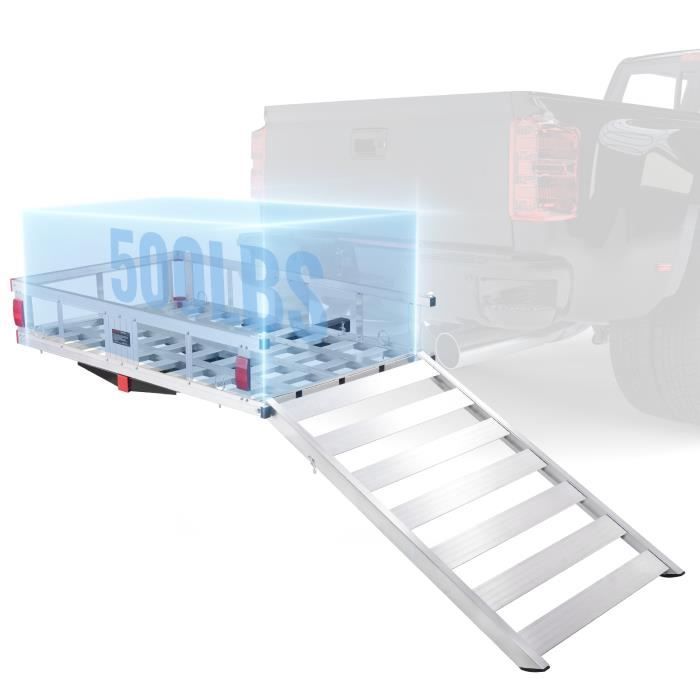 Panier à Bagages sur Attelage-VEVOR-1270 x 750 x 220 mm-Charge 226,8 kg-SUV Voyage Camping
