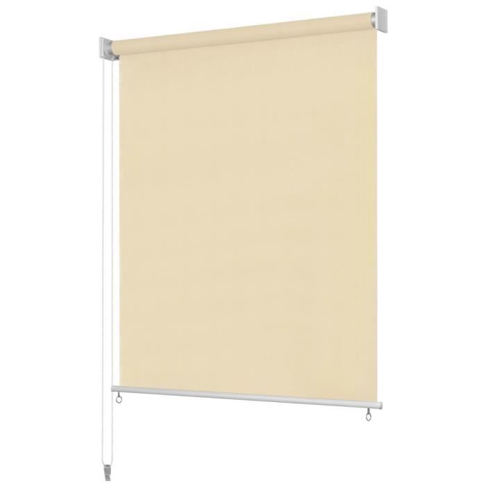 vidaXL Store roulant d'extérieur 140 x 230 cm Crème - vue 2