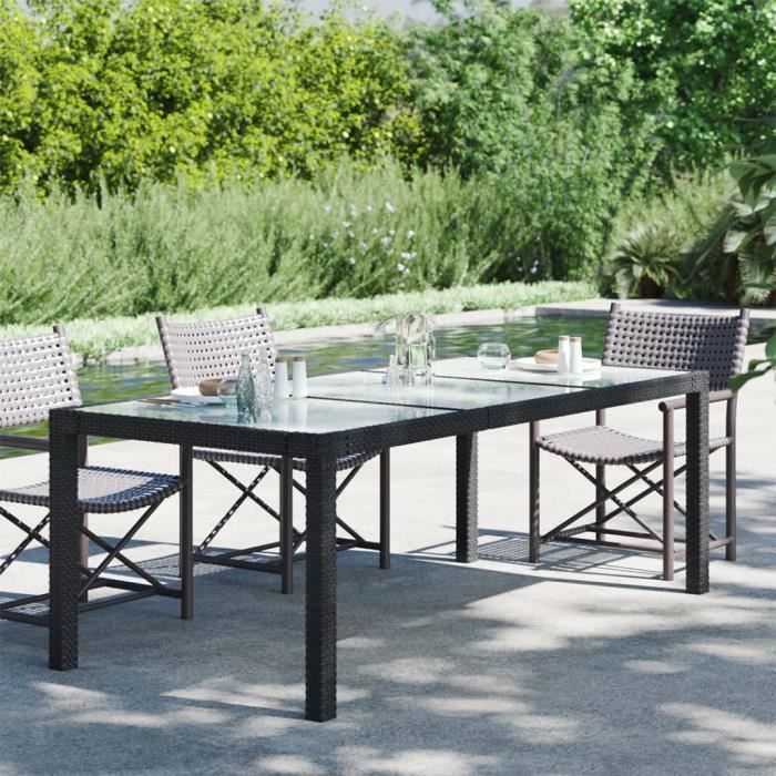 vidaXL Table de jardin 190x90x75 cm - vue 10
