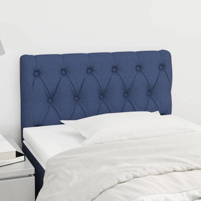 Tête De Lit En Tissu Marron Foncé 90x5x78/88 Cm VidaXL - Réglable, Soutien Dos, Pour Chambre à Coucher - 2