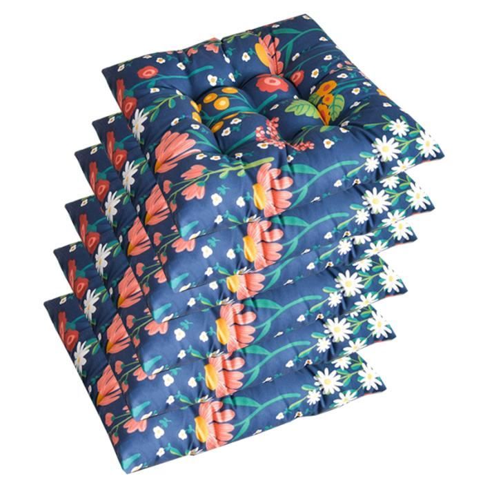 Wellsin Lot de 4 coussins de chaise pour chaises de salle à manger – Coussins de chaise de cuisine avec attaches et envers antidérapant – 40,6 x 40,6 Wellsin Lot de 4 coussins de chaise pour chaises de salle à manger – Coussins de chaise de cuisine avec attaches et envers antidérapant – 40,6 x 40,6