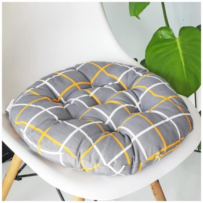 Wellsin Lot de 6 coussins de chaise pour chaises de salle à Wellsin Lot de 6 coussins de chaise pour chaises de salle à