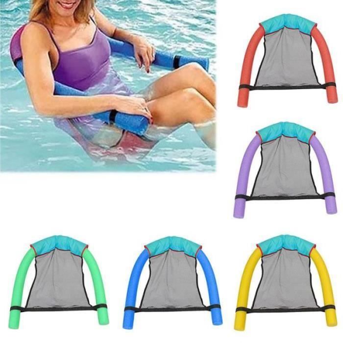 Lit De Natation Gonflable, Hamac D'eau Ultra Confortable Avec Filet Section De Tte Et De Pied Gonflable Hamac De Piscine Matelas Dair Deau Chaise Longue Flottante Orange 67017513