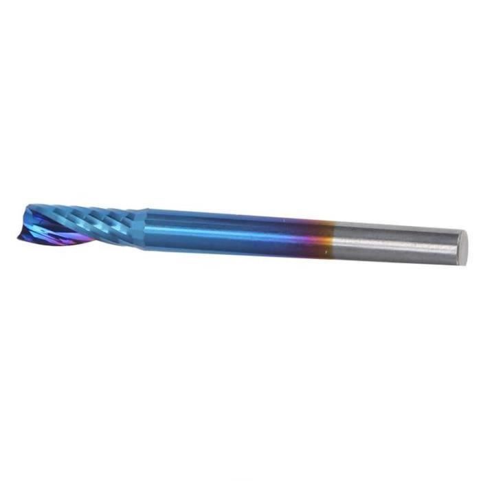 Fraise Carbure Fraise Professionnelle à Cannelure Unique – Tige 6,35 Mm, Diamètre 1 Mm, Longueur Coupe 3 Mm – Pointe Carbure De Tungstène Fraise Carbure Fraise Professionnelle à Cannelure Unique – Tige 6,35 Mm, Diamètre 1 Mm, Longueur Coupe 3 Mm – Pointe Carbure De Tungstène