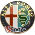 2x Ornements emblème Alfa Romeo, or, logo 74 mm, capot avant, arrière, emblème Gold 147 156 159 Brera Mito, métal[47]-1