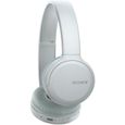 SONY WHCH510W  Casque Bluetooth sans fil - Autonomie 35h - Blanc-1