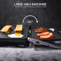 Appareil panini double Rainurée/Lisse 545x300mm - FIMAR