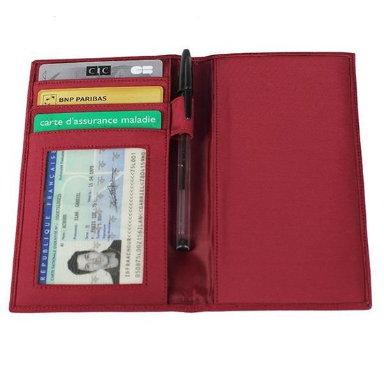 Portefeuille porte-ch/équier Marron Maison Fut/ée