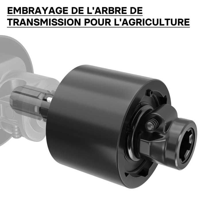 WilTec Arbre Transmission T4 Cardan 800-880 Mm 460 Nm - 540 Tr/min 40 KW Pour Tracteur