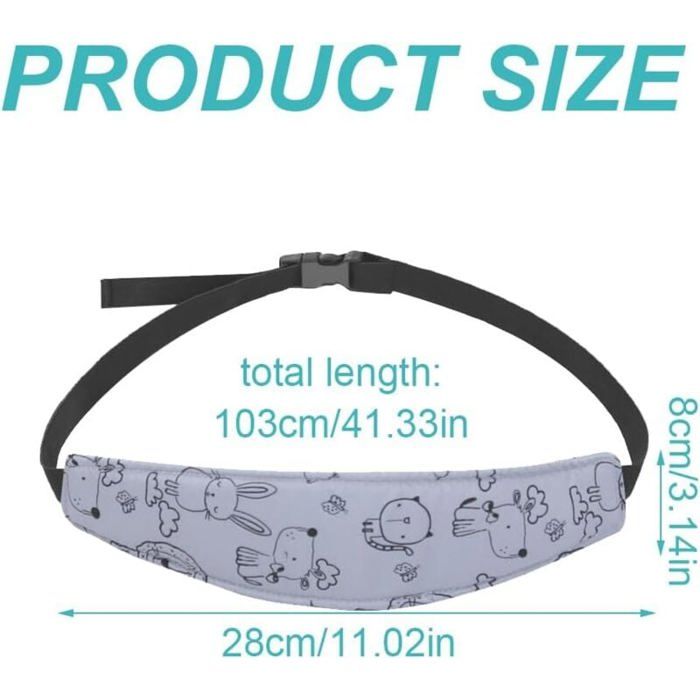 Cale-Têtes Pour Sièges Auto, 2 Pièces Maintien Tete Enfant Voiture