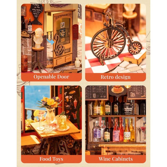 Rolife Kit de fabrication de maison de poupée miniature - pour adultes Rolife Kit de fabrication de maison de poupée miniature - pour adultes