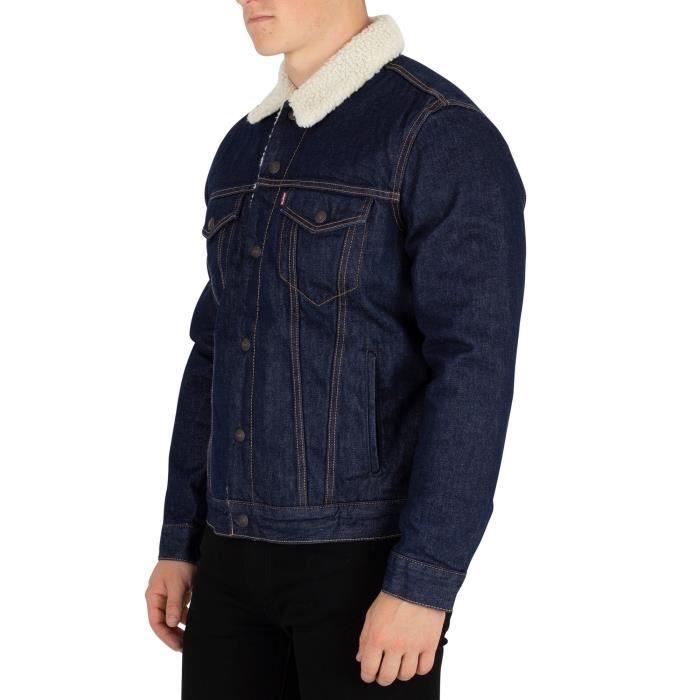 Type 2 Trucker Veste Jean Homme LEVIS BLEU pas cher - Veste en jean homme  LEVIS discount