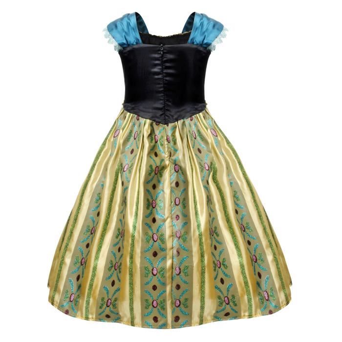 Anna reine des neiges robe verte top