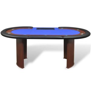 TABLE MULTI-JEUX Table de poker pour 10 joueurs avec espace de crou TABLE MULTI-JEUX Table de poker pour 10 joueurs avec espace de crou