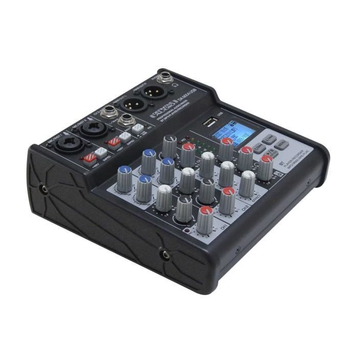 DJ professionnel de la console de mixage audio USB MP3 Bluetooth - Chine  Console de mixage DJ mixeur audio et USB prix