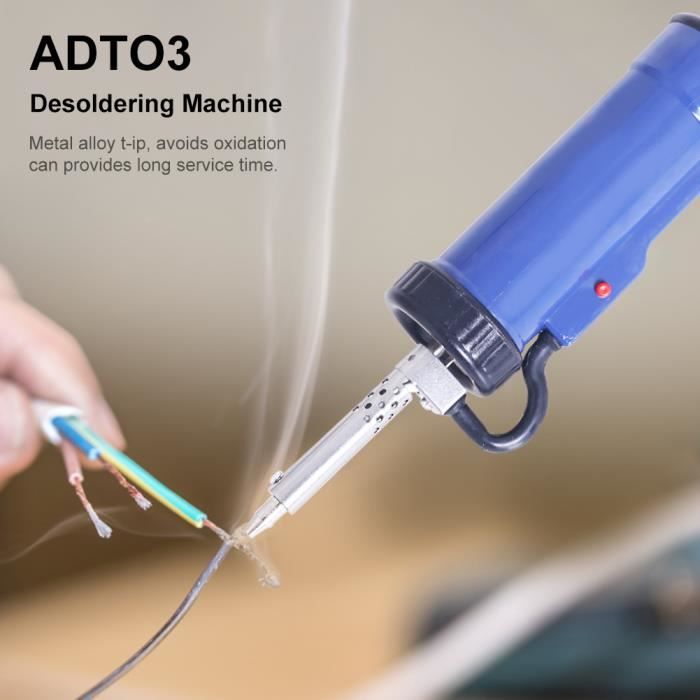 Aspirateur à Souder Électrique 30W - Pompe à Dessouder Antistatique Avec 4 Buses Interchangeables - Outil De Dessoudage Précis Et Portable