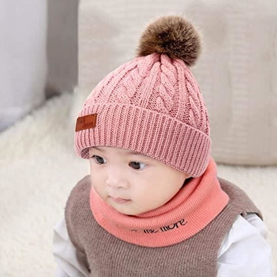 ROCK 3 Pièces Enfant Ensemble Chapeau Hiver Bonnet Écharpe Gant