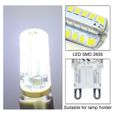 10X G9 Ampoule LED 4W Blanc Froid 320-350LM Cristal Lampe Intérieur LED 48 SMD 2835 Super Lumineux AC 220V-3