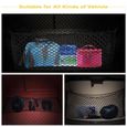 100x40cm Universel Voiture Filet De Coffre Élastique Bagage Rangement Filet Charge Avec crochets -TUN-3