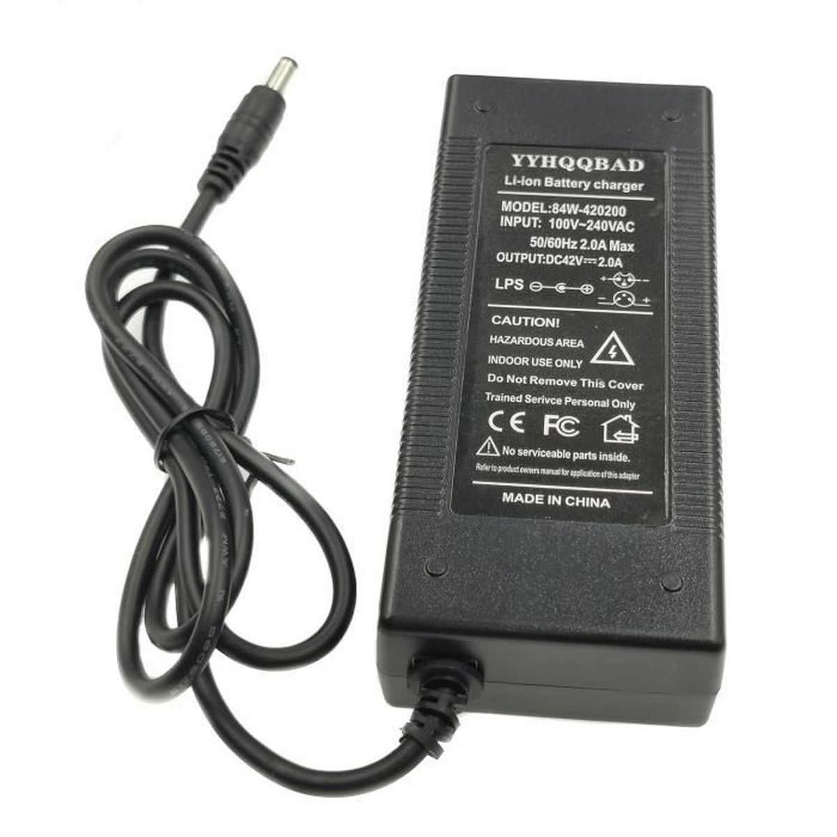 Yarnow Chargeur De Batterie 42v 2a Connecteur Adaptateur Dalimentation 100 240v Compatible Pour Scooter Electrique Xiaomi M365 Noir Pieces Detachees Chargeurs De Batterie