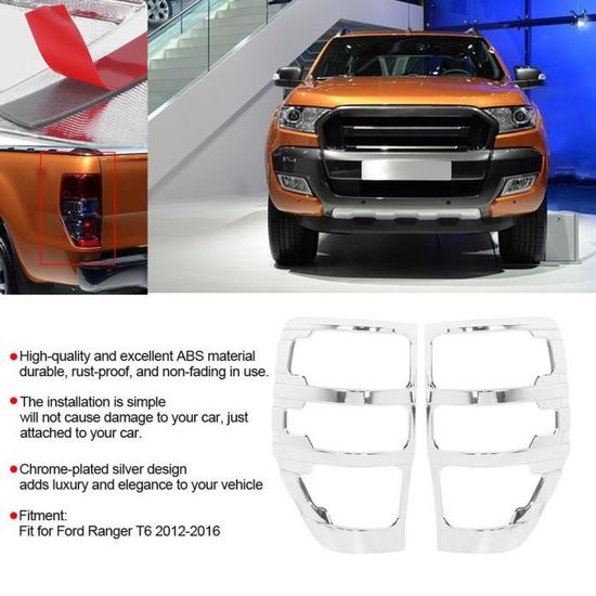 4pcs Cache-Feu Arrière En Fibre De Carbone Pour Toyota C-HR 2018 - Protection Style Et Résistance