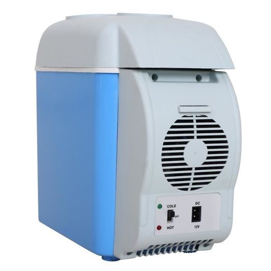 bandouli/ère Inclus Bleu Gris Homcom Glaci/ère thermo/électrique Portable Froid Chaud 2 en 1 capacit/é 7,5 L Prise alume-Cigare