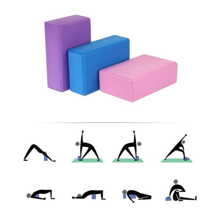 INGVY Bloc de yoga Mini bloc de mousse de yoga creux EPP bloc de massage  colonne de yoga équilibre axe rouleau de massage relaxation exercice  équipement de fitness (couleur : B) 