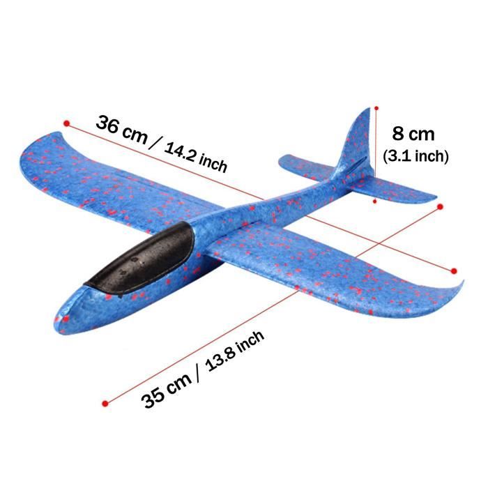 24 Avions En Polystyrène Pour Enfants - Planeurs à Lancer Pour Jeux Extérieurs (couleurs Aléatoires)