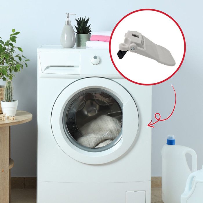 Poignée De Hublot Blanche Pour Lave-linge/sèche-linge - Pièce De Rechange Neuve Générique, Garantie 2 Ans