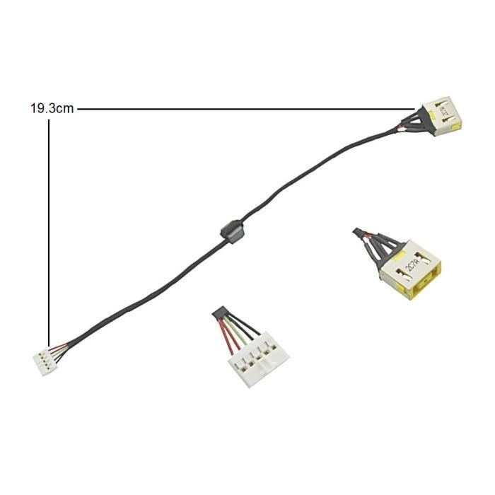 Cavo Alimentazione Per Lenovo IdeaPad Z50-75 – Jack DC 15,5 Cm – Connettore Ricambio