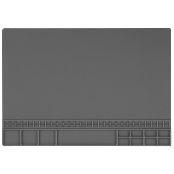 Tapis De Soudure Silicone Résistant à La Chaleur 500°C - 33,5 X 22,7 Cm, Anti-Statique Et Multifonction