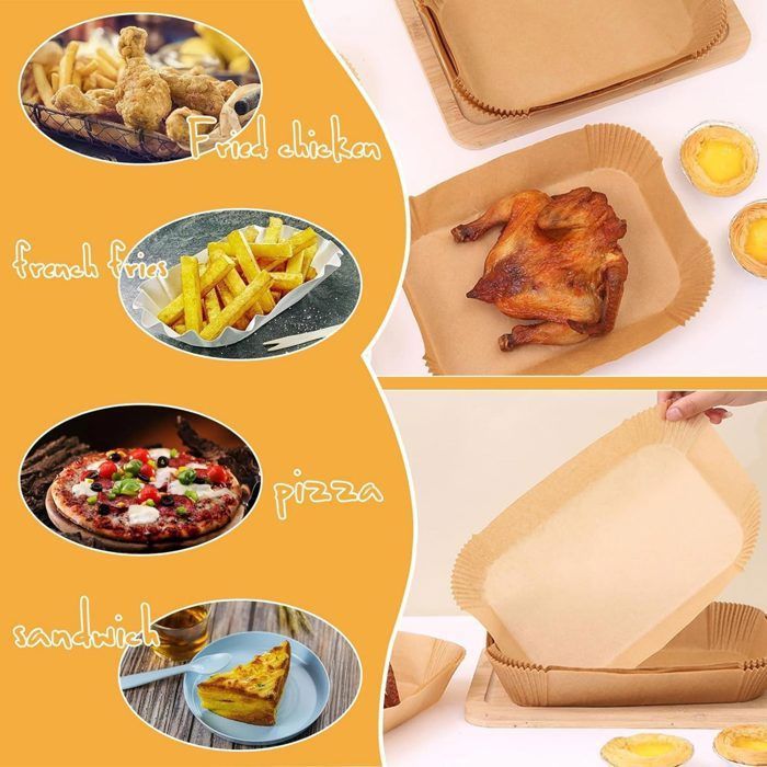100 PCS Papier Cuisson Air Fryer pour pour Air Fryer Philips Airfryer Série 3000, Papier Sulfurisé pour Moulinex EZ901820 5,2L/3,1 L, Accessoires Air Fryer pour Air Fryer Lakeland Tower Salter 100 PCS Papier Cuisson Air Fryer pour pour Air Fryer Philips Airfryer Série 3000, Papier Sulfurisé pour Moulinex EZ901820 5,2L/3,1 L, Accessoires Air Fryer pour Air Fryer Lakeland Tower Salter