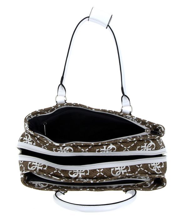 Sac à épaule GUESS Wilder Shopper Tote - White Multi - Neuf Avec étiquettes - Pour Ordinateur