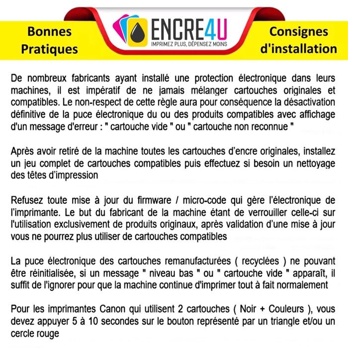 Cartouches D'encre Compatibles PREMIUM Pour Imprimantes Brother LC421 XL - Lot Multicolore