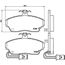 Arrière Brembo Plaquettes De Frein P78016