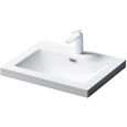 Vasque de salle de bains - Mai & Mai - Col01-60 - Blanc - Rectangulaire - Résine-0