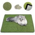tapis griffoir chat - sisal, durable, antidérapant, convient pour chauffage au sol, entretien des griffes, tapis en sisal pour mur-0