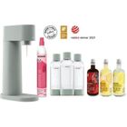 MY SODA MYSODA - Pack Machine Woody Pigeon (Machine+1 cylindre+3 bouteilles 1L+3 concentrés 685ml (1 Cola+1 Orange+1 Limonade)