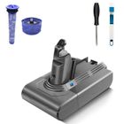 SWAREY 21.6V 4000mAh Batterie pour Dyson V6 Aspirateur avec Pré-filtre et Post-filtre et Brosse et Tournevis
