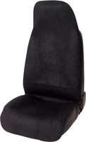 Lupex Shop - Housse de siège avant simple (1 pièce) universelle antidérapante, housse pour conducteur ou passager, noire cod. LS51