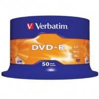 DVD-R Verbatim 16X Spindle(X50) - Capacité 4.7 Go - Technologie AZO