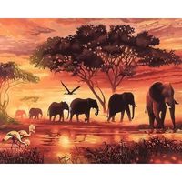 ZSH-1699 DIY 5D Adult Diamond Painting Crafts-Crystal Animals, Boats, Ocean, Fruit Coffee, Flowers, Frameless Birt Taille:50x70CM