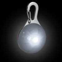 CampTeck LED Pendentif de Collier Lumineux Clignotant Nuit Sécurité pour Chien Animaux avec 3 Mode D’éclairage - Blanc