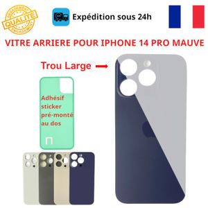 Vitre Arrière Avec Plaque Et Lentille Pour IPhone 14 Plus – Violet