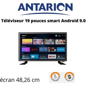 Téléviseur LCD Antarion TV LED 18.5'  ULTRA HD + ANDROID TV  - 12