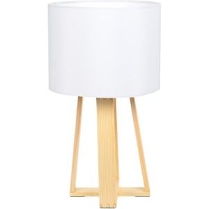 Lampe de chevet sur pieds HANOÏ - blanc, Linge de maison et décoration